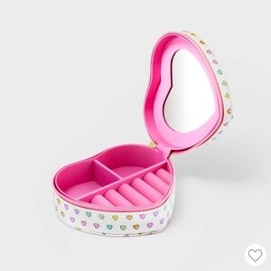NEW! ROLLER RABBIT Target Disco Hearts Wave Heart Shaped Jewelry Box